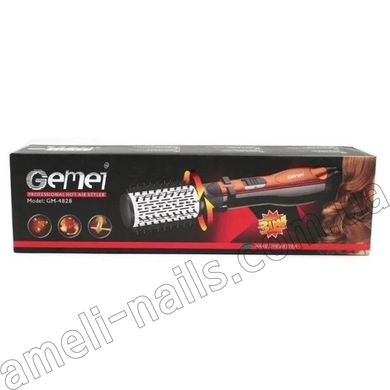 Фен-щітка, стайлер з насадками для укладання волосся Gemei GM-4828 (браш для волосся)