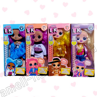 Ігровий набір із лялькою L.K. mini fashion doll (ляльки для дівчаток, іграшки, лол ляльки, набір ляльок – 4 шт)