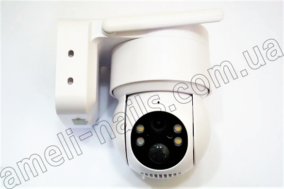 Камера відеоспостереження водонепроникна поворотна W06 App ICSEE 6 mp, IP Wi-Fi + сонячна панель