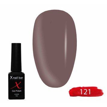 Гель-лак для нігтів, для манікюру X Nail Bar Professional 10ml №121