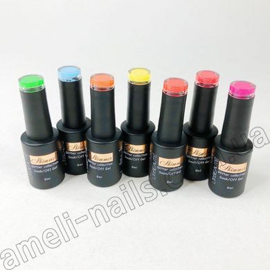 Гель-лак для ногтей, для маникюра Lilly Beauty "Shimmer", 8 мл - S02