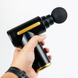 Масажер ручний ударний для тіла Mini Massager Gun (4 насадки), Чорний
