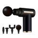 Масажер ручний ударний для тіла Mini Massager Gun (4 насадки), Чорний