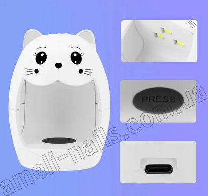 UV/LED Портативная лампа для маникюра Kitty Mini, 6 Вт (от USB) (Лампа для сушки ногтей)