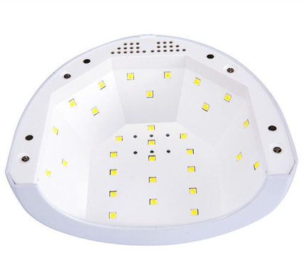 LED+UV лампа для манікюру 24/48 Вт (лампа для сушіння нігтів) біла