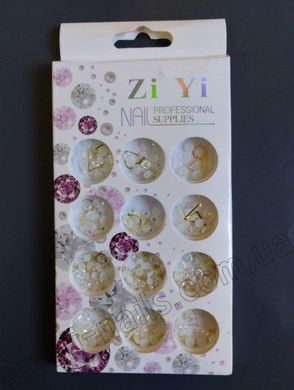 Набір для декору нігтів Zi Yi "Камені, закріпки, бульйони", 12 шт. #4