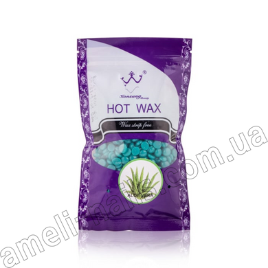 Горячий пленочный воск в гранулах для депиляции, для воскоплава Hot Wax Алоэ Вера 100 г