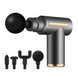 Масажер ручний ударний для тіла Mini Massager Gun (4 насадки), Сірий